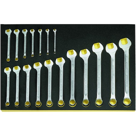 Stahlwille Tools Combination Wrenchs i.TCS inlay No.TCS 13/18, 6-24MM 3/3-tray18-pcs. 96838183